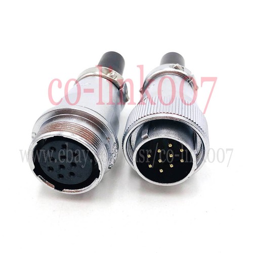 WS24 2 3 4 9 10 12 19 pin connettore aviazione industriale presa spina in linea - Foto 6 di 9