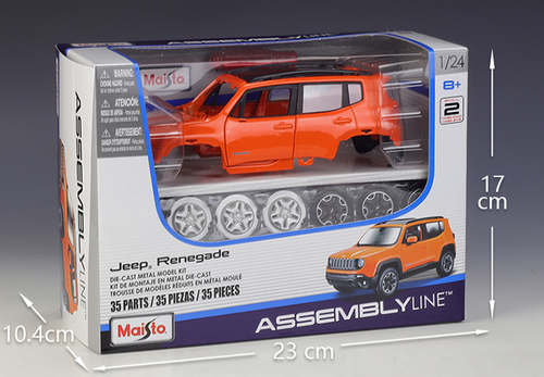 Maisto 1:24 JEEP Renegade Assembly DIY Racing Car Diecast MODEL KITS - Picture 4 of 4