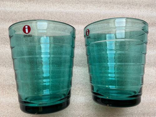 iittala Aino Aalto Sea Blue Becher Discontinued 22cl -7,43 Oz NEU 2 Stück Box/Set - Bild 4 von 10