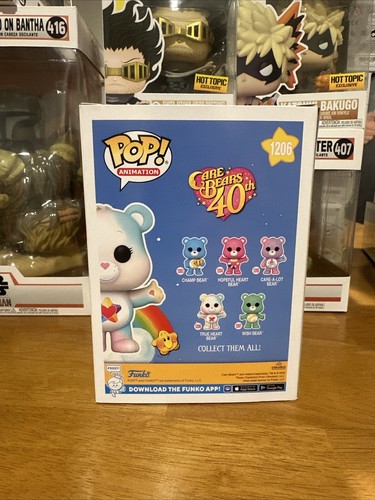 Funko - Animación POP: Care Bears 40th - True Heart Bear #1206 Edición Chase - Imagen 3 de 5