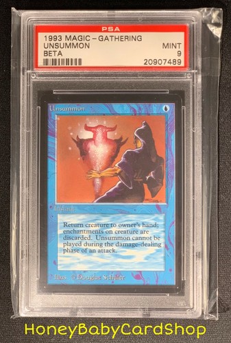 MTG Limited Edition Beta 1993 Unsummon PSA 9 Mint Old School 93/94 - Picture 6 of 6