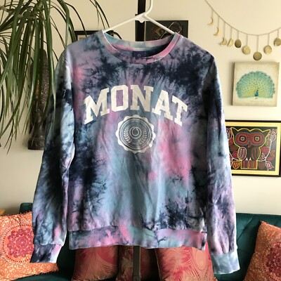 MONAT size S Blue & Pink Tie Dye Woman's Sweatshirt