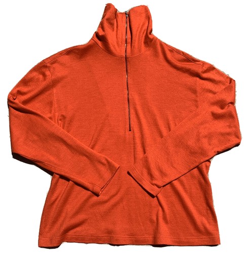 Vintage Mondi Made In W Germany Top W/ Zipper Pullover 42 80s 1980s Acrylic/Wool - Picture 6 of 12