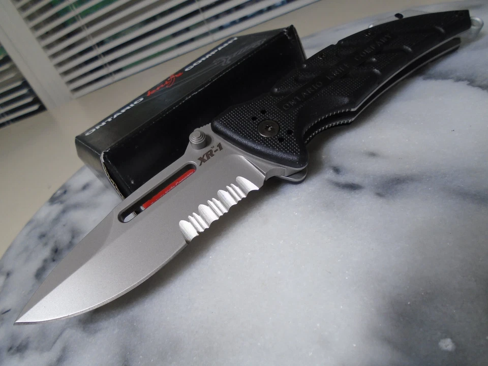 Ontario OKC XR-1 Combat Rescue Pocket Knife Folder N690Co ON8733 Italy FRN New - Image 2 of 4