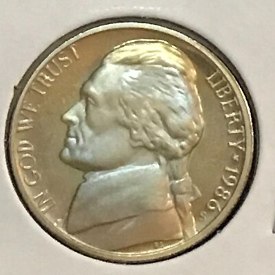U.S. Jefferson Nickel Gem Cameo PF Wonder Color 1986-S