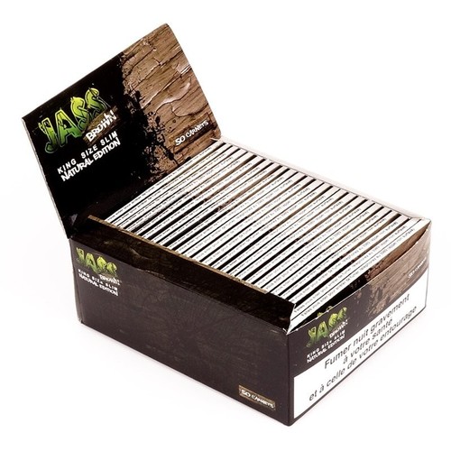 JASS Brązowa Naturalna edycja Cartine Lunghe King Size Slim 50 Libretti - Zdjęcie 2 z 3