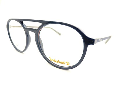 Timberland Brille Brillengestell dunkel glänzend blau grau 54mm Brille TB1634 090