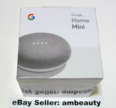 NEW Google Home Mini Smart Speaker with Google Assistant Chalk Gray GA00210-US