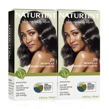 Naturtint Permanent Hair Color - 2N Brown Black 5.07 Fl Oz Pack of 2 