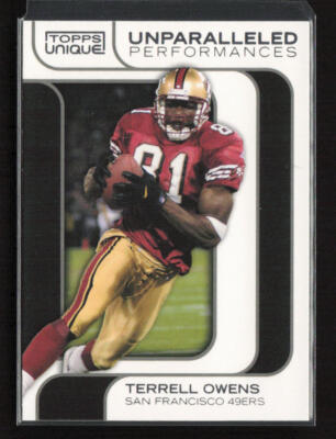 2009 Topps Unique #UP8 Terrell Owens Unparalled Performances