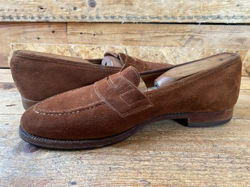 Mocassini Crockett and Jones Eaton in pelle scamosciata marrone Regno Unito 7E US 8, OXFORD - Foto 14 di 18