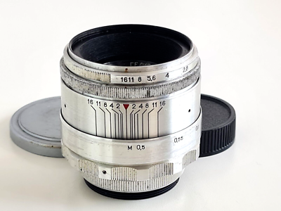 KMZ! Helios-44 Silver, 58mm F/2.0, 13 blades! M39-M42 mount, USSR