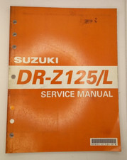 SUZUKI DR-Z125/L SERVICE MANUAL BOOK 99500-41124-01E K3 K4 K5 K6 K7 2003-07 USED