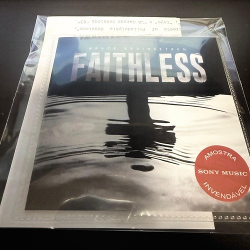RARE BRAZIL PROMO CD SINGLE BRUCE SPRINGSTEEN FAITHLESS + PRESS SHEET - Picture 1 of 2
