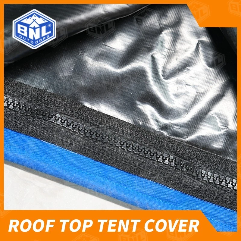 600gsm PVC Roof Top Tent Cover for Replacement 145x124x45(H)cm Black color - image 4 of 4