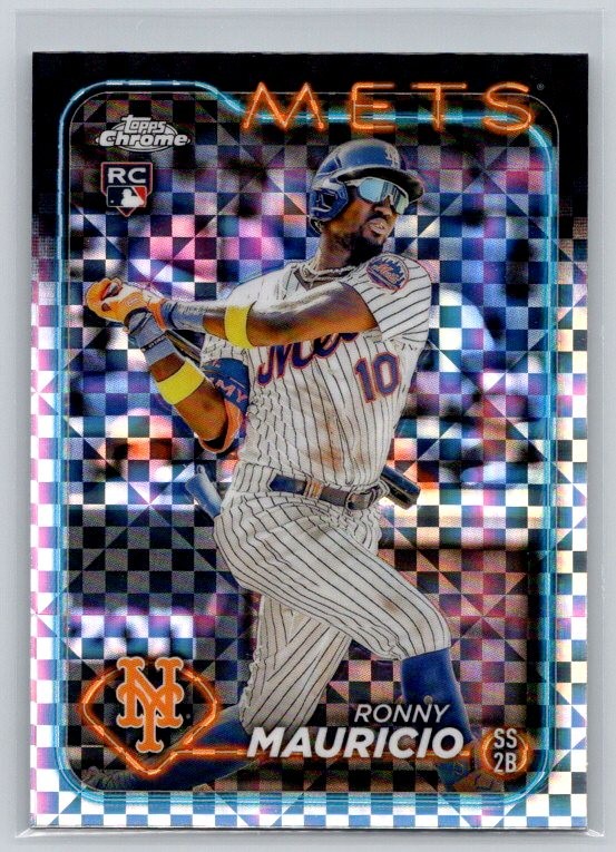 Ronny Mauricio Rookie - 2024 Topps Chrome #28 - New York Mets Baseball Card