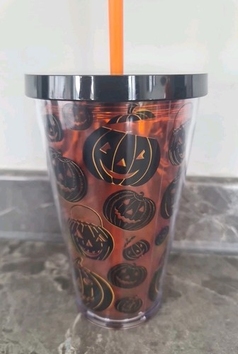 Starbucks Halloween Calabaza Vaso de Viaje Viaje Taza Fría de Viaje 16oz - Imagen 5 de 10