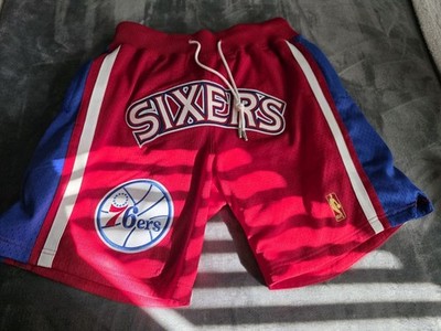 100% Authentic Mitchell & Ness Just Don 96-97 Philadelphia 76ers Shorts Sz M