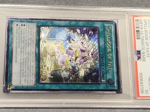 PSA 10 2012 YUGIOH ABYR-EN059 SPELLBOOK OF FATE 1ST ULTIMATE RARE GEM MINT - Picture 16 of 24