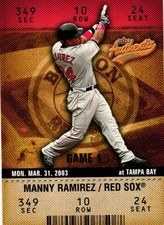 2003 Fleer Authentix #28 Manny Ramirez