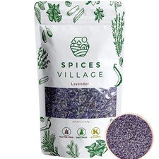 SPICES VILLAGE Lavender, Dried Lavender Buds, 2 oz, Herbal Tea, Potpourri, We...