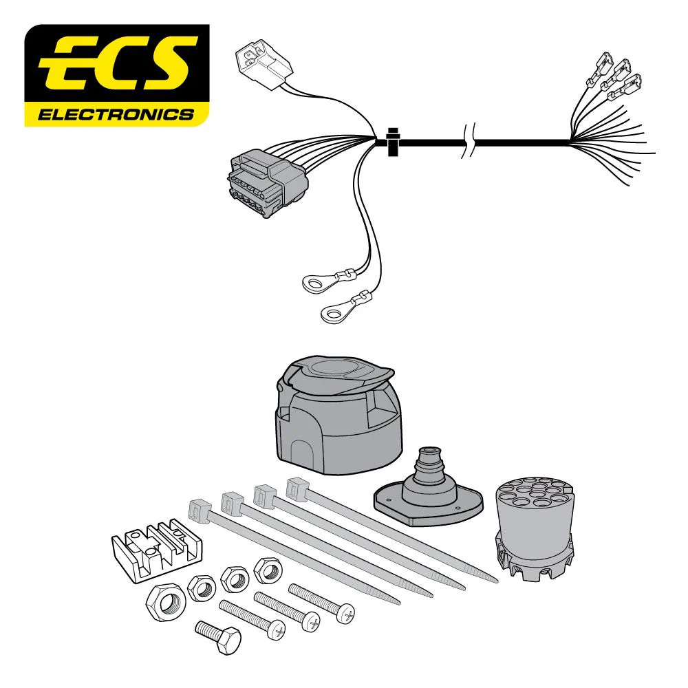 Towbar Wiring Kit 13 Pin RENAULT Master Minibus March 2010 - OP056DLU
