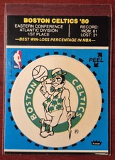 1981-82 Fleer Nba Basketball Team Stickers - Boston Celtics Blue