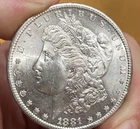 1881-S Morgan 90% Silver Dollar Uncirculated