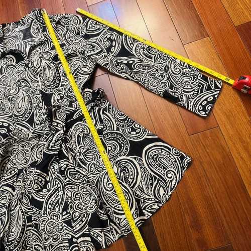 Abito Mini Camicia ZARA Paisley Taglia:XL Con Cintura Cotone Maniche Lunghe Nuovo con etichette - Foto 7 di 13