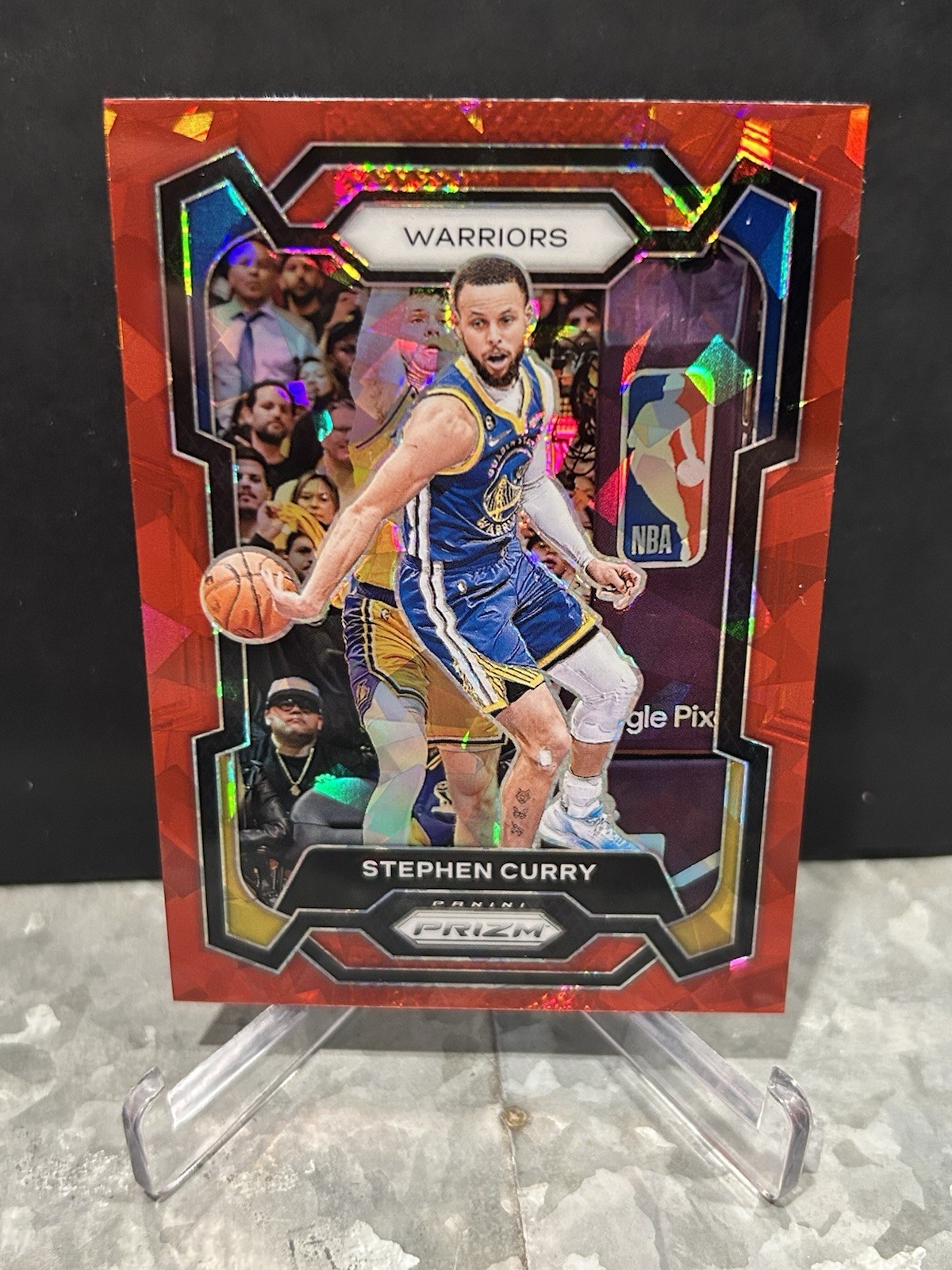 Stephen Curry 2023-24 Panini Prizm Red Cracked Ice Prizm #119 🔥