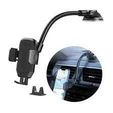 Car Cell Holder, Vehicle Dashboard Windshield Air Vent Long Arm Hands Mount, ...