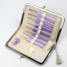 Tulip Knitting Needles "ETIMO Murasaki Cushion Grip Crochet Hook Set TEM-001"