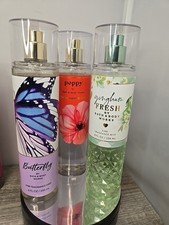 Bath and Body Works Butterfly Gingham Fresh Poppy Fine Fragrance Mist Lot
