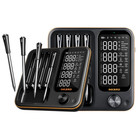 2pcs Wireless Meat Thermometer Set Barbecue Cooking Grilling 30min Data Storage