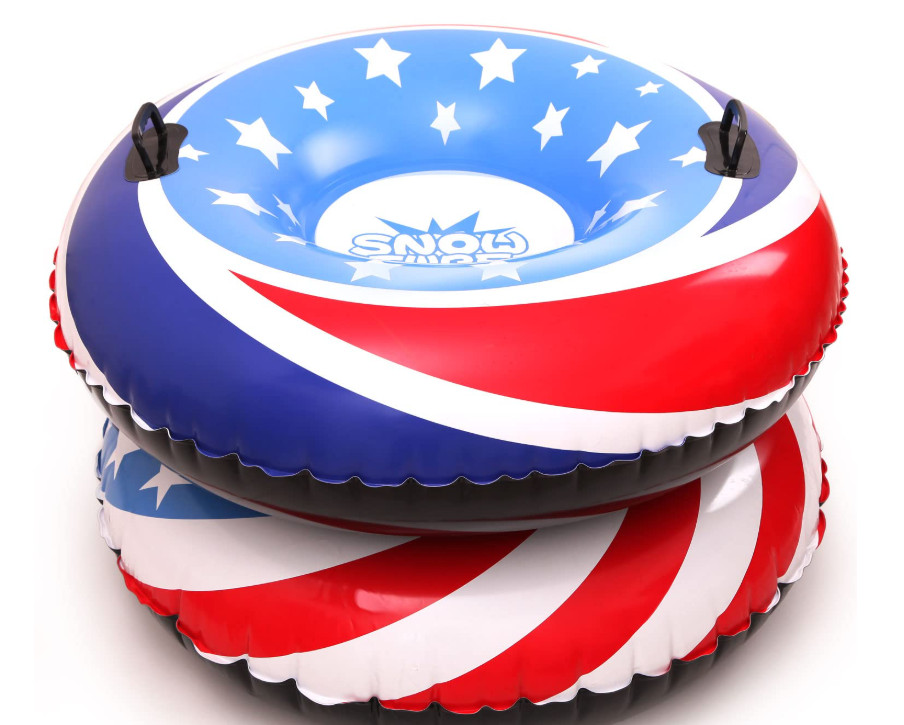 СНЕЖНЫЕ САНКИ LIFECHOIC SNOW TUBES ДЛЯ КАТАНИЯ НА ТЯЖЕЛЫХ САНЯХ - КРАСНЫЙ/БЕЛЫЙ/СИНИЙ