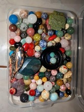 0.5LB Natural Stone Beads Bulk Mixed Gemstone Jewelry Making Craft Kit Set USNew
