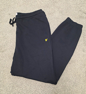 Lyle & Scott Men's Black Jogger Trousers XL Waist Drawstring