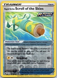 Rapid Strike Scroll of the Skies 151/198 Chilling Reign Reverse Holo