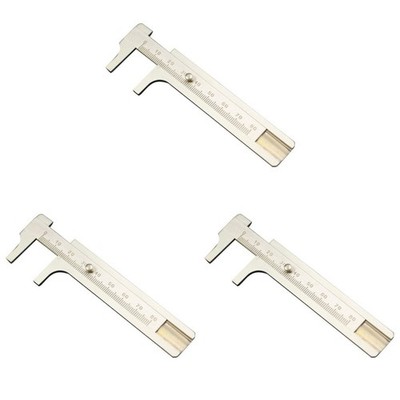  3 stücke Antike Vernier-Bremssattel Kupfer-Vernier-Messgerät-Bremssät-Skala