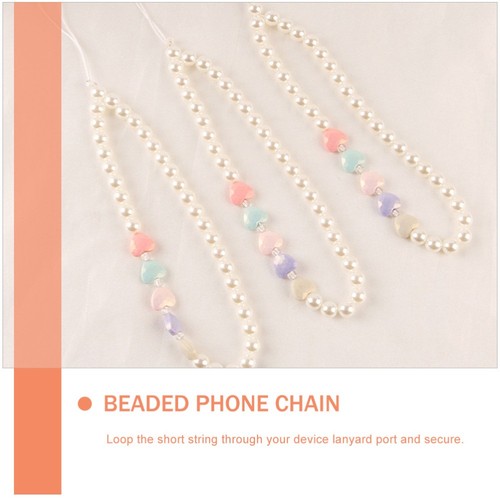 2 Pcs Mobile Phone Chain Cellphone Pearl Straps Wrist Lanyard for - 第 11/12 張圖片