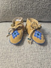 Baby Moccasins Artisan Handbeaded Deerskin