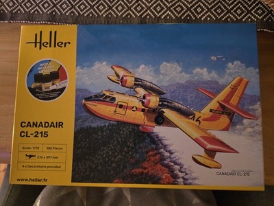 Heller Canadair CL-215 1:72 Löschflugzeug Modellbausatz inkl. Farben Versiegelt