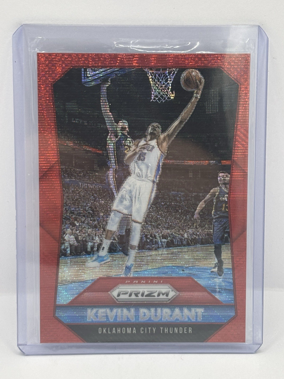 2015-16 prizm kevin durant red wave prizm /350 Oklahoma City Thunder