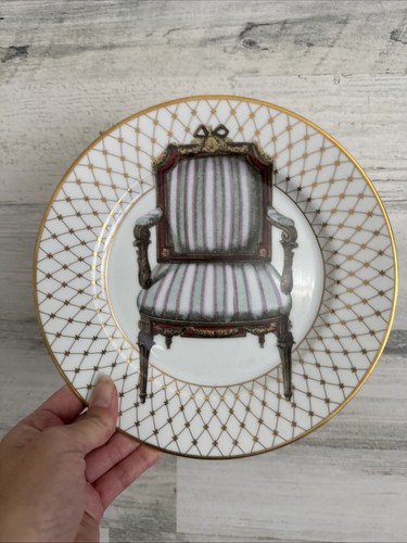 Vintage Fitz and Floyd "CHAISELONGUE IV" Fine Porcelain Plate Hand Decorated in USA - Bild 3 von 16