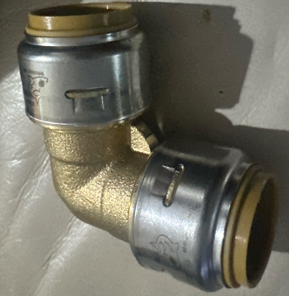 SharkBite Max 3/4 Inch Push to Connect Brass 90 Degree Elbow Fitting UR256A