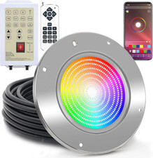 LED Pool Lights for Inground Pool, 60W 100Ft 10 Inch Pool Light with 3 Control W