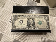 $1 Federal Reserve Note MISCUT/MISALIGNED Banknote L55270100B Circulated