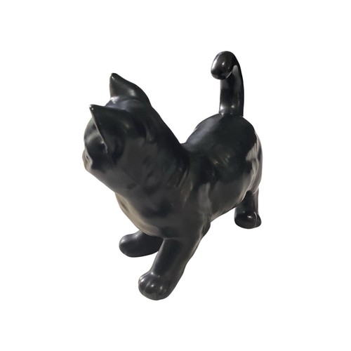 Vintage Ceramic Cat Figurine Black and White Kitten Collectible H3727 4" Japan - Picture 4 of 13