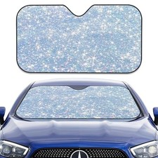 Front Windshield Sun Shade, Pearl Sequins Pearl Sequins Glitter Shiny Sparkling