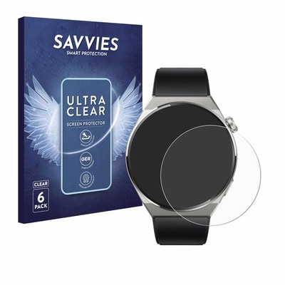 6x Schutzfolie für Huawei Watch GT 3 Pro Titanium (46mm) Display Schutz Folie